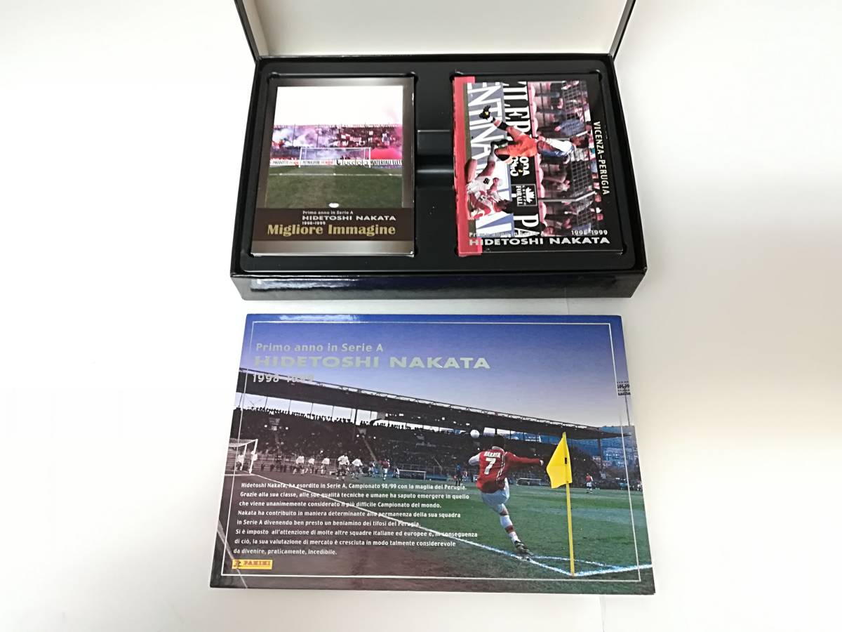 ■レア Hidetoshi Nakata Panini Limited Box 50/50 コンプリートセット Primo anno In Serie A 中田英寿 1998-1999 トレディングカード_画像2