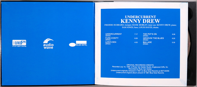 (XRCD24) Kenny Drew 『Undercurrent』 輸入盤 AWMXR-0024 ケニー・ドリュー アンダーカレント / Hank Mobley, Freddie Hubbard.._画像3