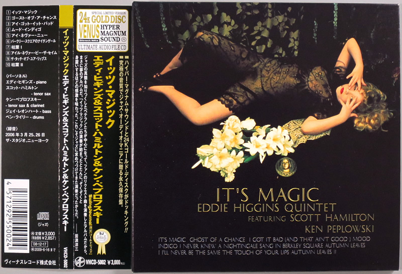 (紙ジャケ GOLD CD) Eddie Higgins 『It's Magic（イッツ・マジック）』 VHCD-5002 エディ・ヒギンズ Ken Peplowski, Scott Hamilton Venusの画像1