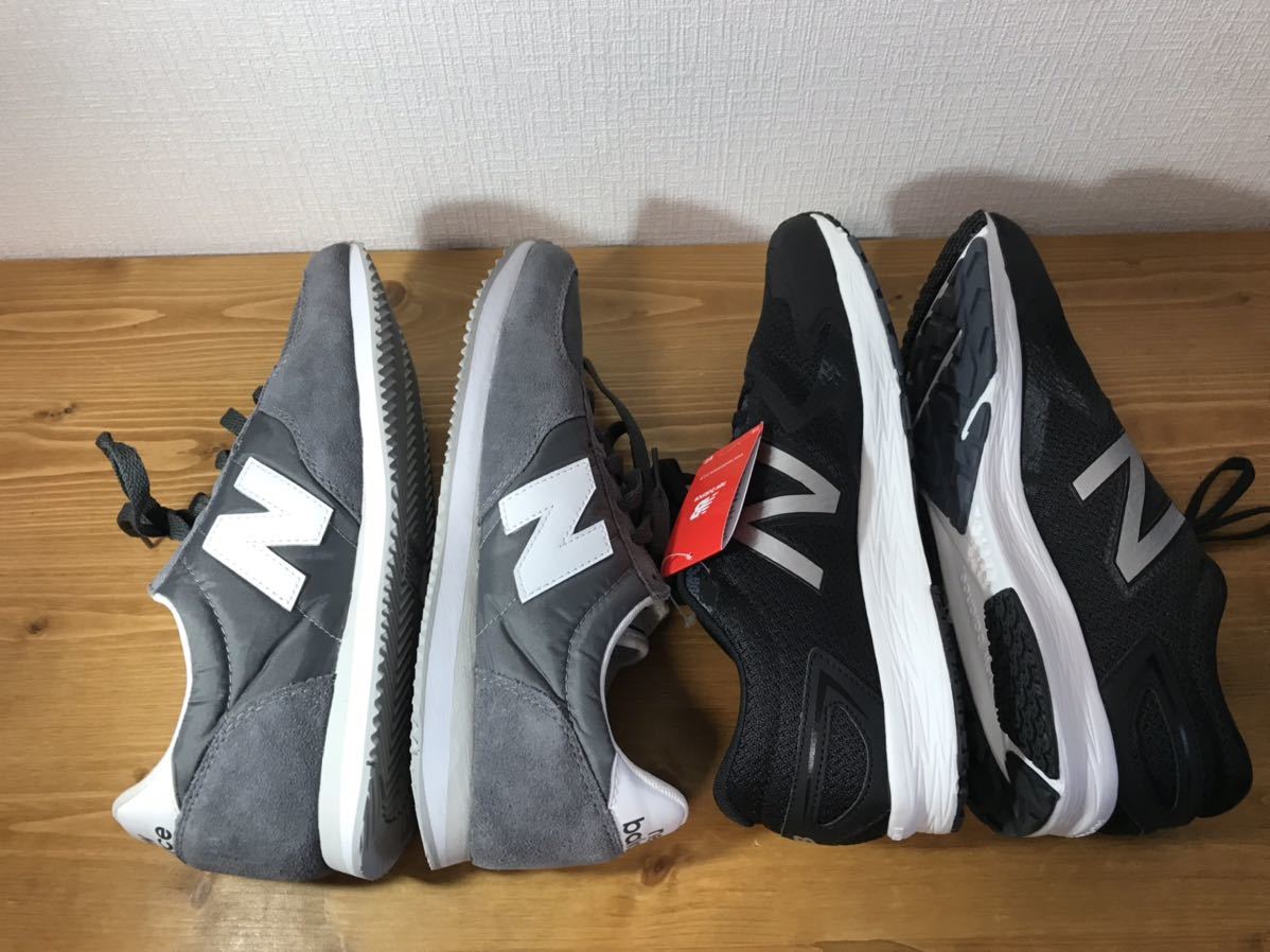 1-307 New Balance ニューバランス NB スニーカー 2点 セット サイズ 28cm ブラック 黒 グレー 男性用 メンズ シューズ くつ 未使用 _画像5