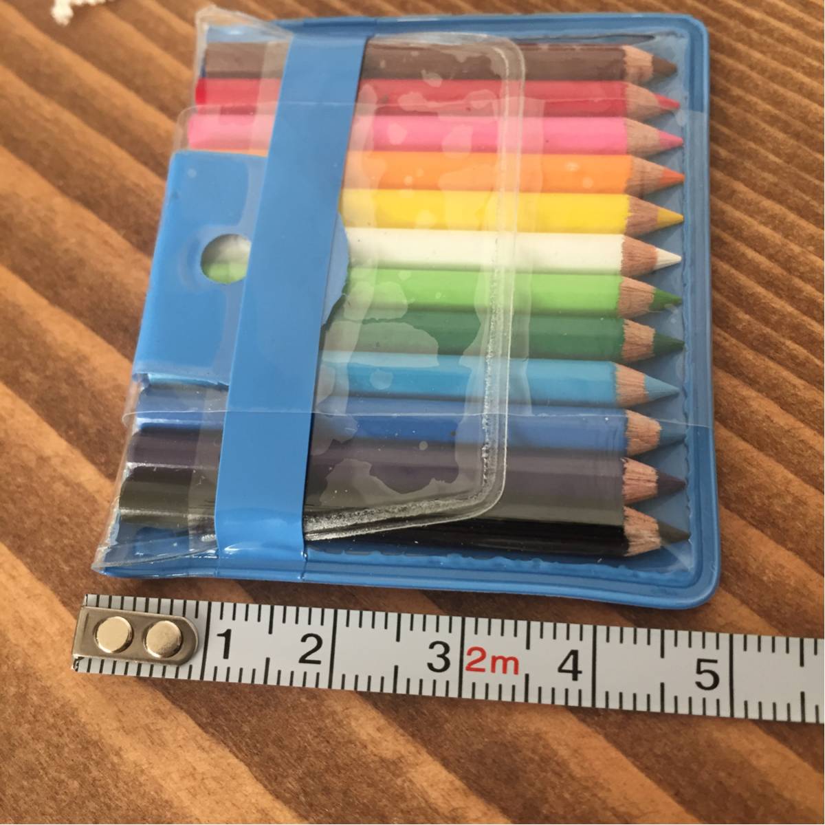 ミニチュア 色鉛筆 文具 日本製 送料120円 鉛筆 青_画像3