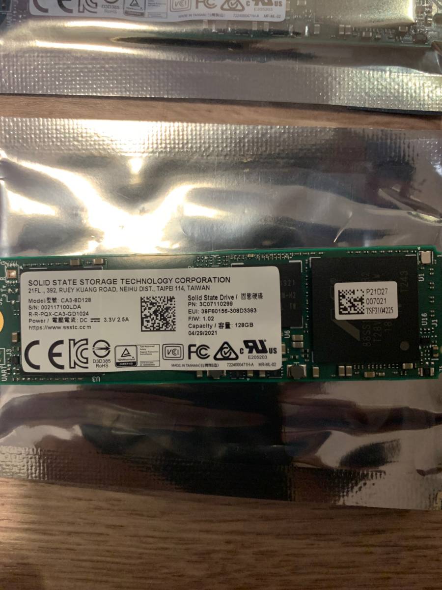 CA3-8D1289 M.2 128GB Solid State Drive 10個セット_画像2