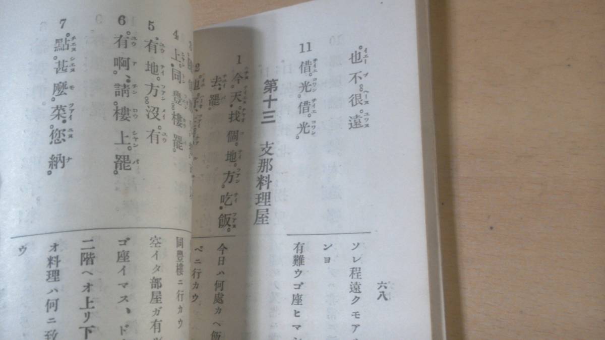 コレクター旧蔵品　戦前中国語資料　たやすく覚えられる支那語の会話　大連善隣社　昭和4年　中国語　支那語　満州　陸軍通訳官著_画像6