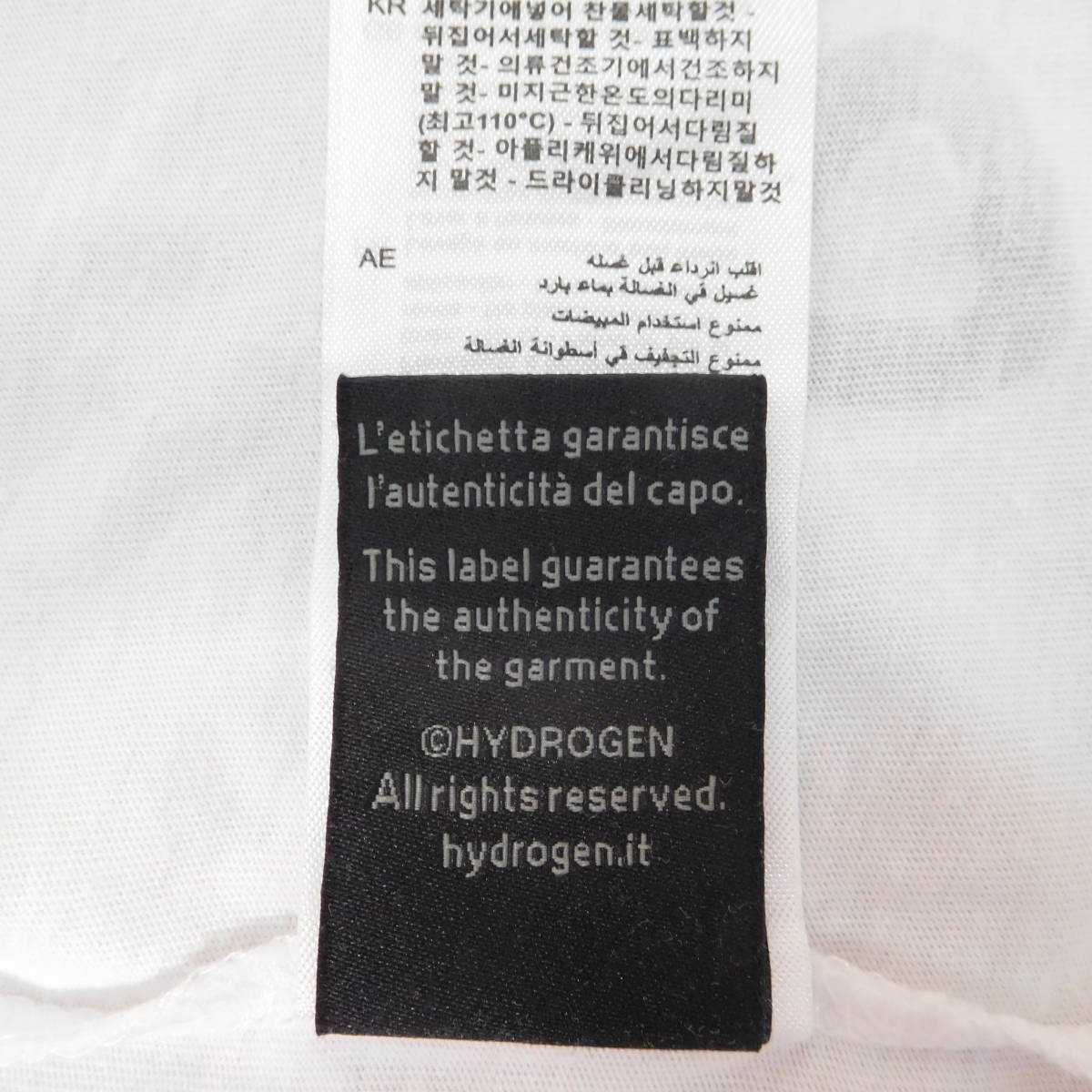 新品 HYDROGEN ハイドロゲン GRAFFITI TEE グラフィティ 半袖シャツ Tシャツ WHITE x PINK ホワイト x ピンク XL 定価18,000円の画像3