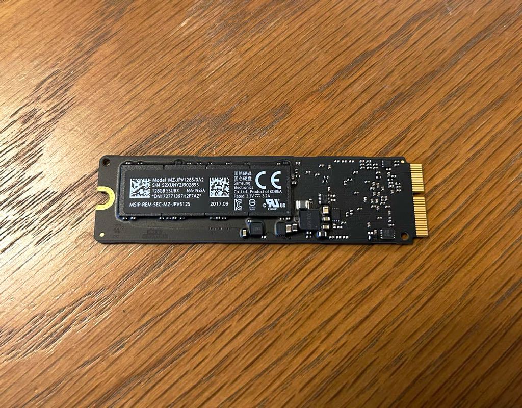 ウィークデーセール Apple純正 高耐久 高速PCIe SSD128GB MacBook Pro/Air MacPro/mini 2013 2014 2015 Samsung製 動作良好 良品最安値(21)_画像1