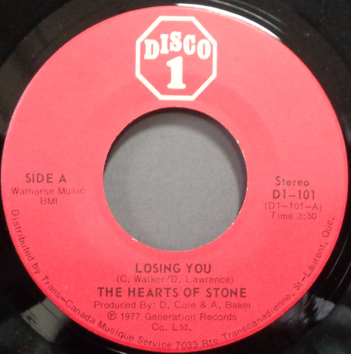 【SOUL 45】HEARTS OF STONE - LOSING YOU / (INSTR.) (s240105033)の画像1