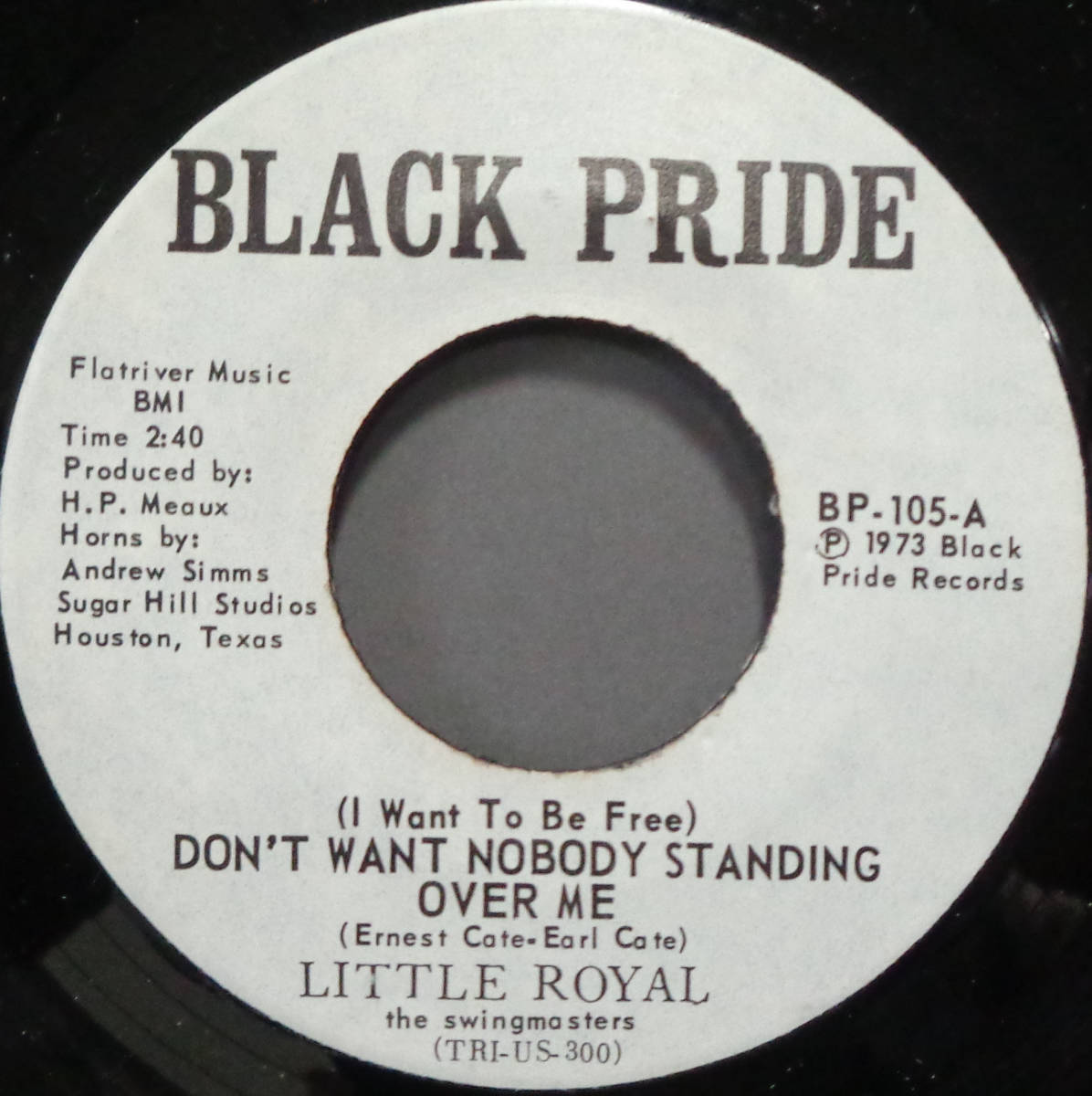 【SOUL 45】LITTLE ROYAL - DON'T WANT NOBODY STANDING / KEEP ON PUSHING YOUR LUCK (s240123023) _画像1