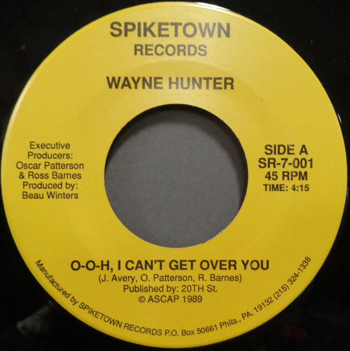 【SOUL 45】WAYNE HUNTER - O-O-H I CAN'T GET OVER YOU / STARTING ALL OVER AGAIN (s240129011) _画像1