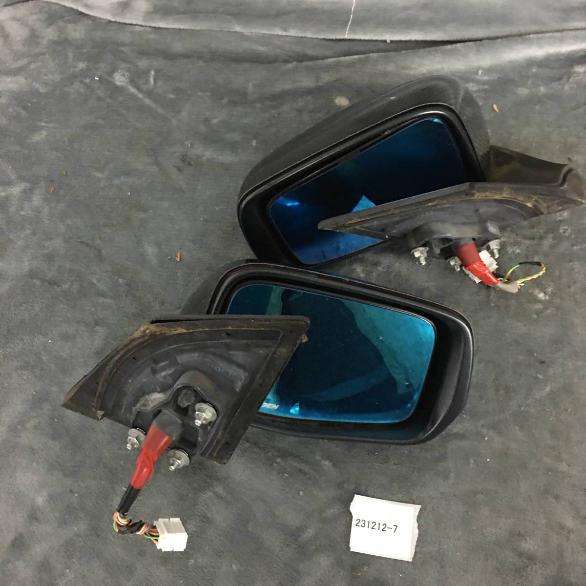  Honda CR-Z ZF1 side mirror left right set Mugen MUGEN carbon style cover hydro filik door mirror attaching rare 231212-7