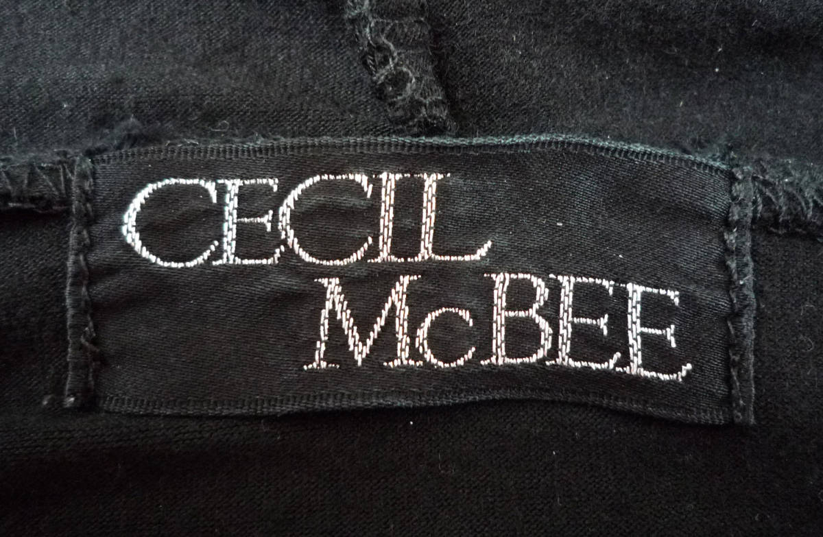 CECIL McBEE セシルマクビー ブラックベロアパーカー #ONE 9940_画像4