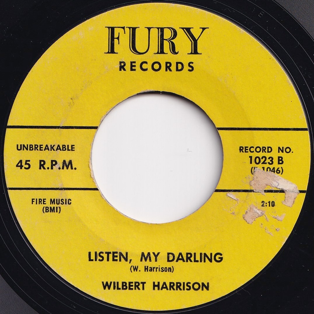 Wilbert Harrison Kansas City / Listen, My Darling Fury US 1023 205443 R&B R&R レコード 7インチ 45_画像2