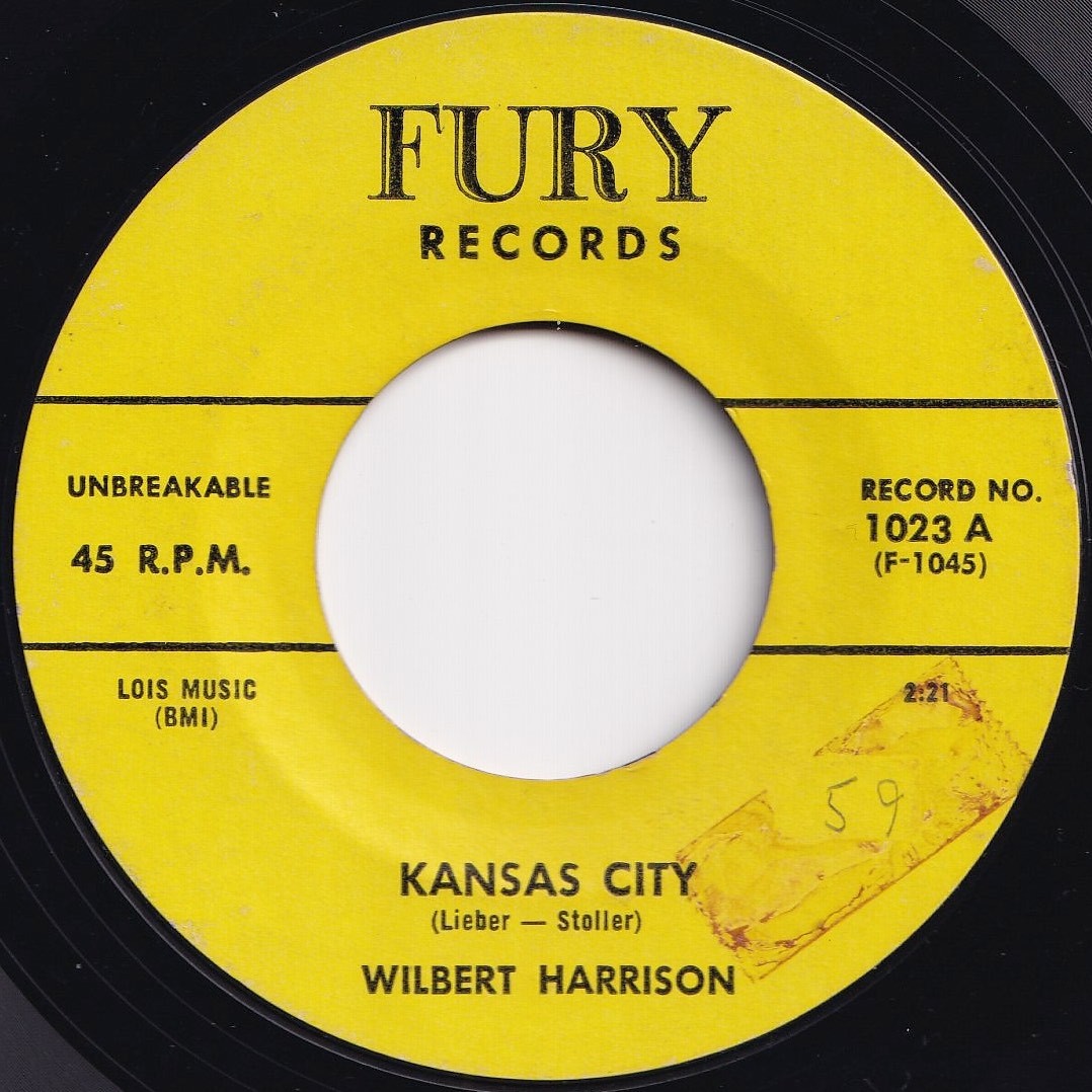 Wilbert Harrison Kansas City / Listen, My Darling Fury US 1023 205443 R&B R&R レコード 7インチ 45_画像1