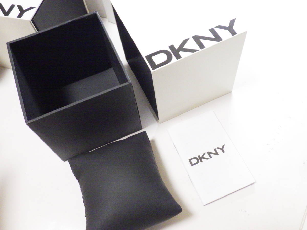  Donna Karan New York DKNY оригинальный наручные часы коробка box 3 пункт *2749