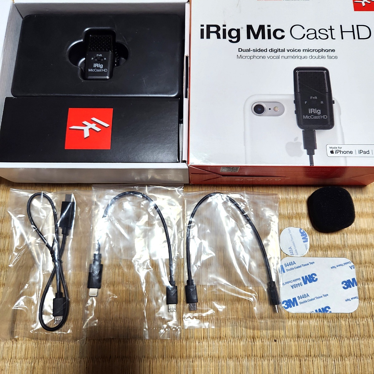 IK iRig Mic Cast HD モバイル用高品質マイク スマホ 60s23-4740-4_画像1
