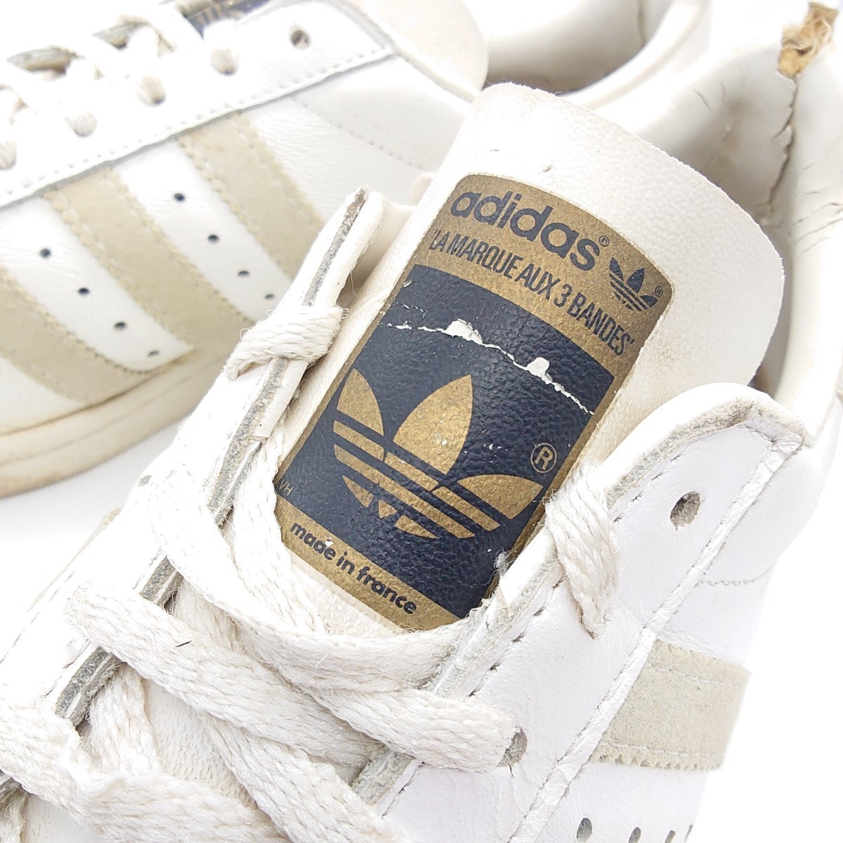 80s ビンテージ フランス製 adidas スーパースター 28.5cm アディダス 金ベロ 80年代 France SUPER STAR_画像5