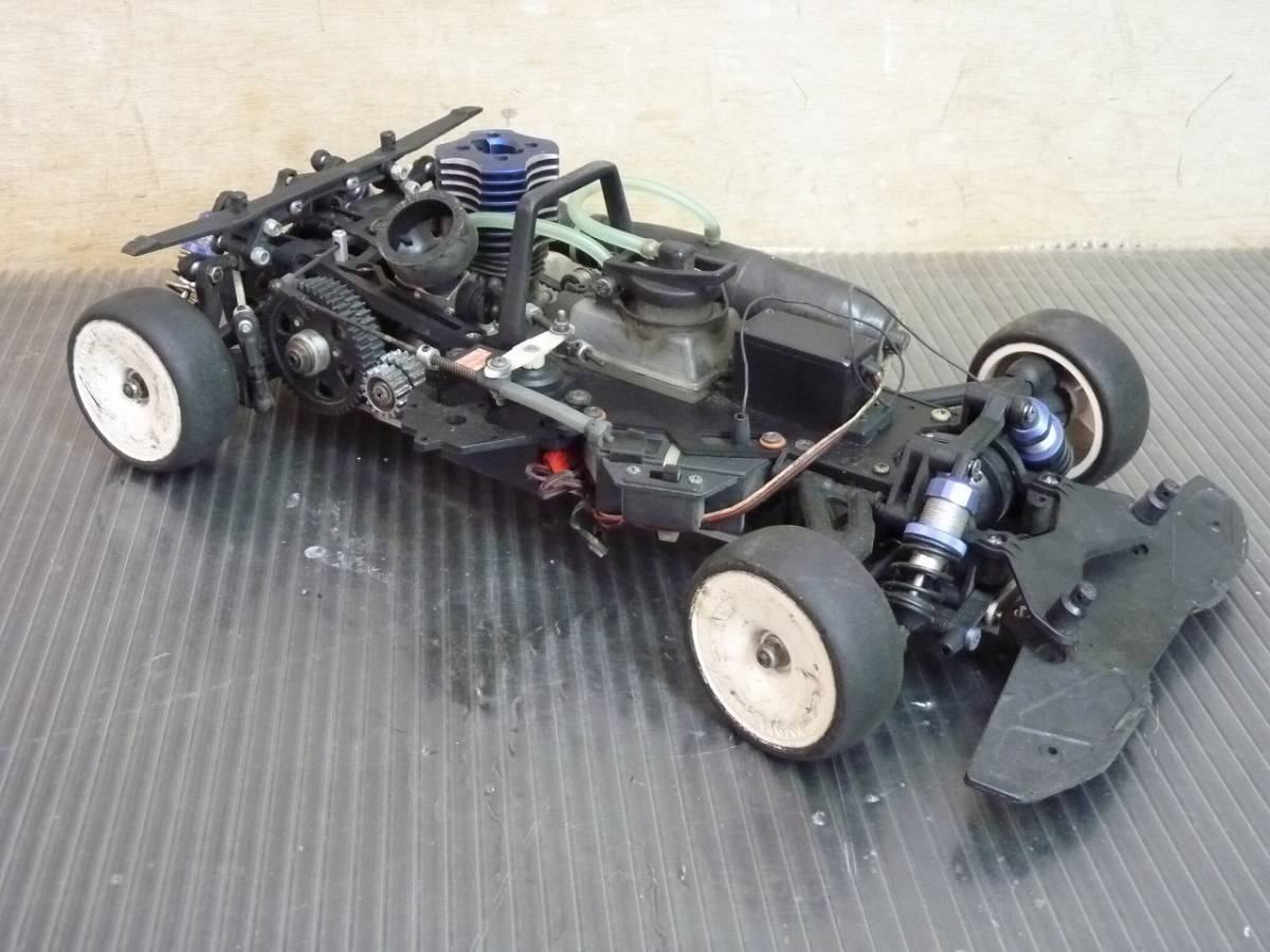 （Nz011885）1/10 KYOSHO / 京商　V-ONE エンジンカー　ラジコン車体　OS MAX CV-R ２速！_画像6