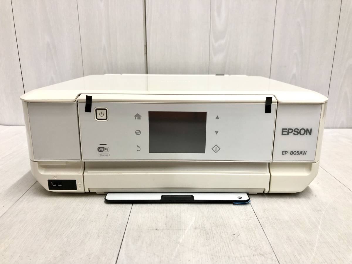 送料無料★ EPSON エプソン Colorio カラリオ インクジェット複合機 EP-805AW ホワイト 白 インクジェットプリンター 無線 有線 Wi-Fi_画像2