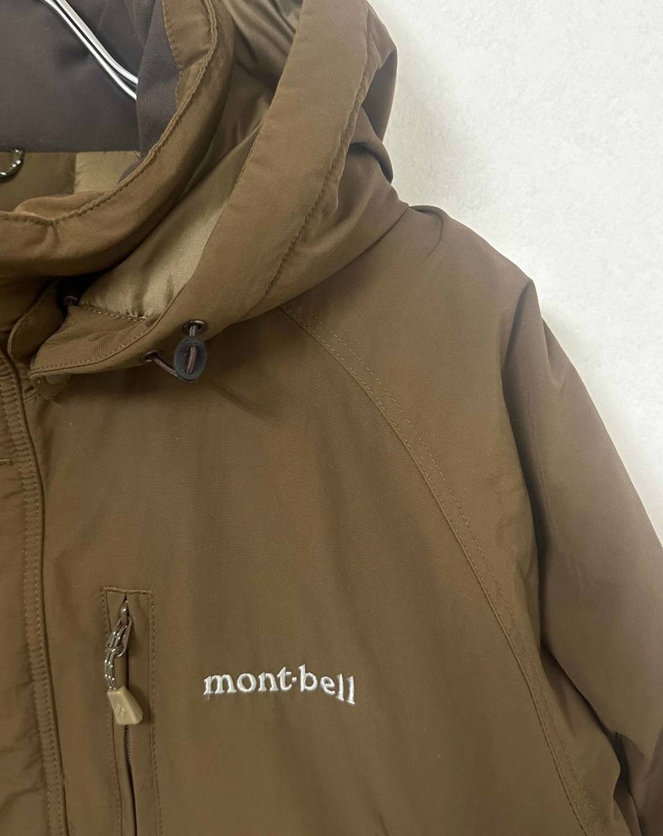 美品 Lサイズ モンベル ハスキーコート メンズ カーキ ブラウン 美品 Lサイズ モンベル ハスキーコート メンズ カーキ ブラウン