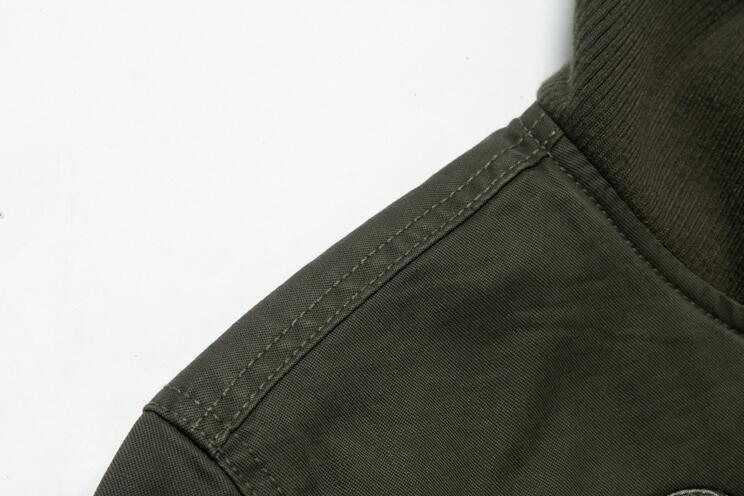 サイズ選択可メンズ フライトジャケットma-1 ジャンパー ブルゾン バイクウェア 贅沢刺繍 ミリタリー ワッペン 上着 三色 選択可 オリーブ_画像7