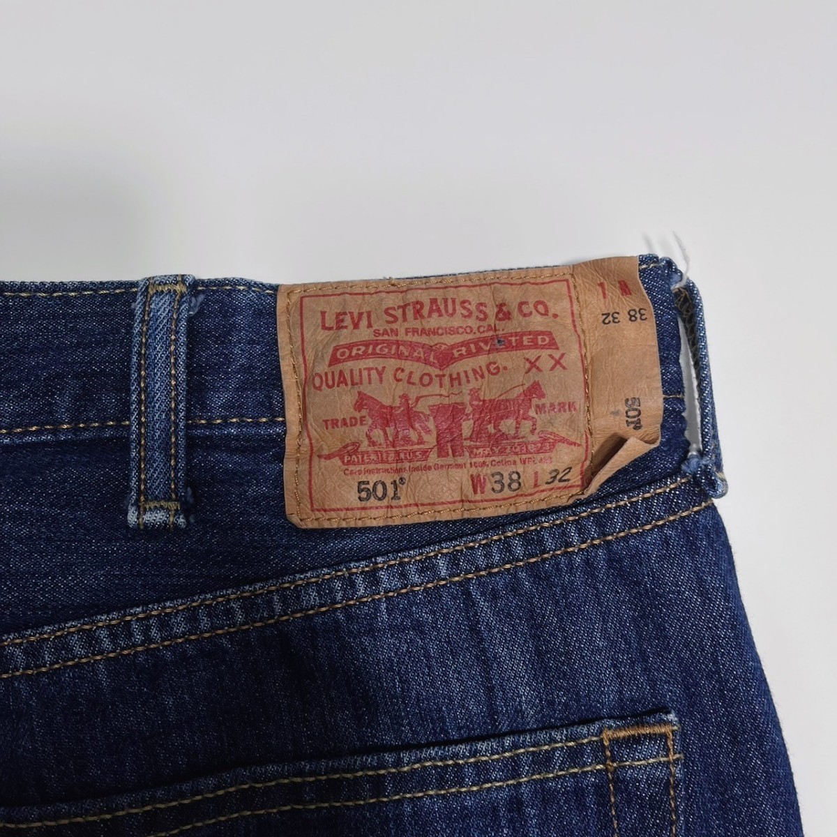 w38 Levis501ビッグサイズデニムパンツ　ジーパン　ジーンズ　リーバイス_画像5