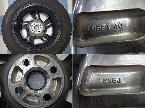 ロッキー ライズ 195/65R16 スタッドレスセット 【中古】ダイハツ純正 16X6.0+40 4H100 【中古】2020年製 ヨコハマ アイスガードIG60 195/6_画像3