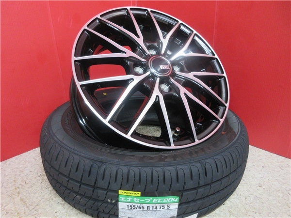 新品4本SET ヴェネス VENES BP ダンロップ EC204 2023年製 155/65R14インチ JF系 N BOX スラッシュ JH系 N WGN N ONE ウェイク プレオ_画像1