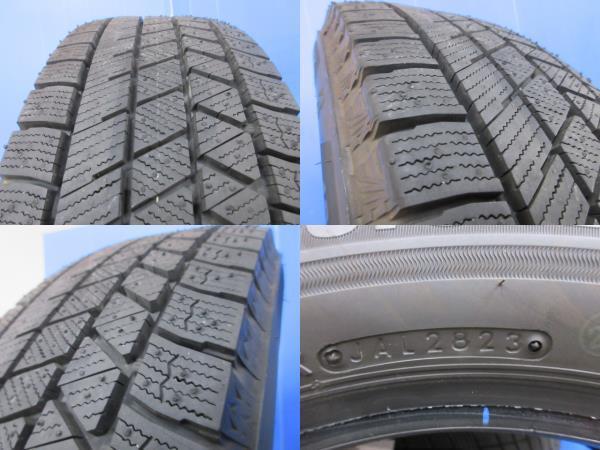 4本 中古 国産 185/65R15 BS ブリヂストン ブリザックVRX3 スタッドレス スノー 冬用タイヤ 単品 新型 MXPL10G シエンタ E13系 ノート_画像2