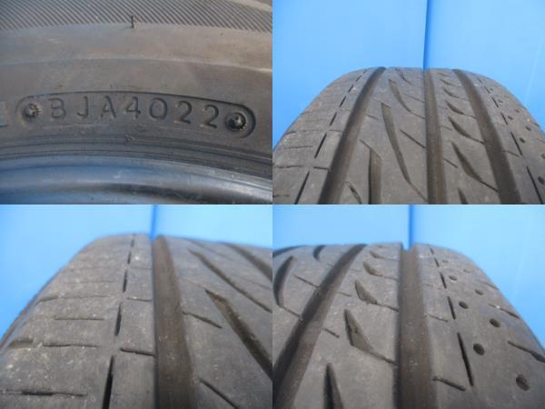 4本 2022年製 中古 夏 サマータイヤ ブリヂストン REGNO GRV2 195/65R15 91H プリウス ノア ヴォクシー セレナ ステップワゴンなどに_画像3