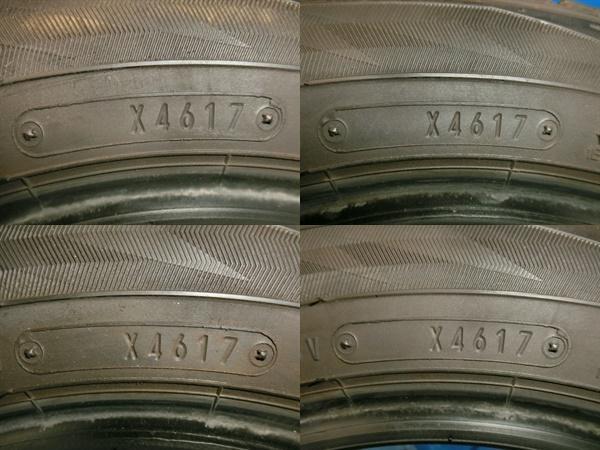 送料無料 中古 スタッドレス ダンロップ ウィンターマックス WM02 155/65R14 75T 4本 N-BOX デイズルークス ワゴンR アルト タント_画像7