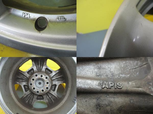 シエンタ NSP170 新品 夏タイヤ 4本 中古 社外 アルミ APIS STERN D51 + アロースピード 185/60R15 84H NHP170 NSP172 NCP175 足利_画像3