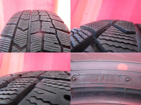 送料無料 限定1台! ダンロップ WM02 205/65R16 18年製造 中古 4本セット 10系 アルファード エスティマ ヤリスクロス ティアナ 等に_画像3