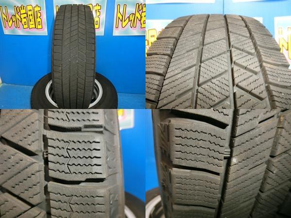 送料無料 中古 スタッドレス ブリヂストン ブリザック VRX3 185/65R15 88Q ホイール 4本 bB ノート デミオ ウィングロード ティーダ_画像5