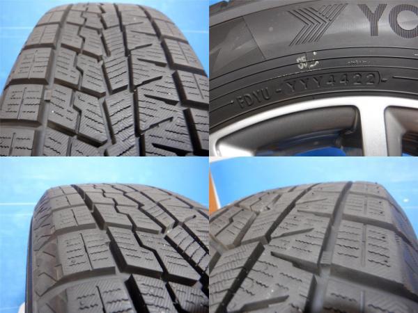 中古スタッドレス4本セット LEBEN 15x5.5J+43 4H100 + ヨコハマ アイスガード iG70 175/65R15 アクア インサイト フィット 等_画像6