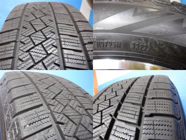 中古スタッドレス4本set BORBET smartline 17x7J+37 4H100 + ピレリ ICEZERO ASINMMETRICO 205/55R17 キャプチャー (2RH5F, 2RH5F1)_画像6