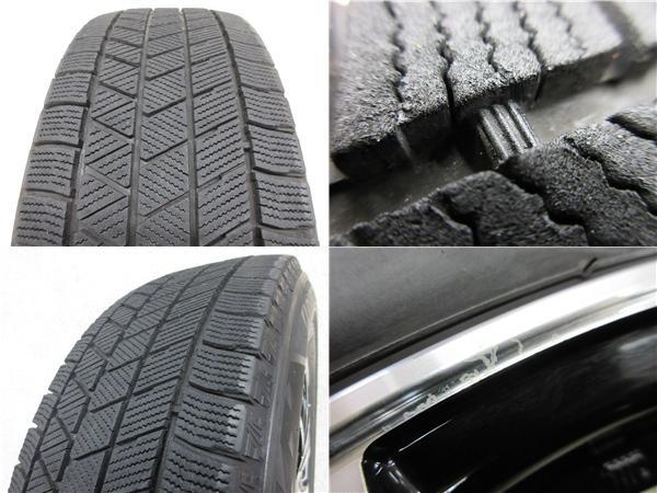 送料無料 4本 ブリヂストン VRX3 215/65R16 スタッドレス タイヤ ホイール セット 国産 冬 21年製 6.5J +38 5H 114.3 アルファード BS_画像7