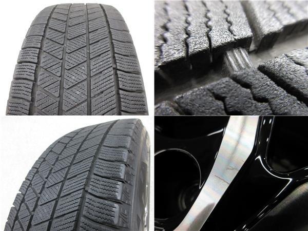 送料無料 4本 ブリヂストン VRX3 215/65R16 スタッドレス タイヤ ホイール セット 国産 冬 21年製 6.5J +38 5H 114.3 アルファード BS_画像9