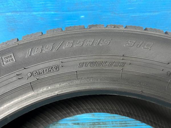 バンディッド タフト 165/65R15 【送料無料】 新品スタッドレスタイヤ 4本セット価格 グッドイヤー アイスナビ7 165/65/15 2023年製_画像8