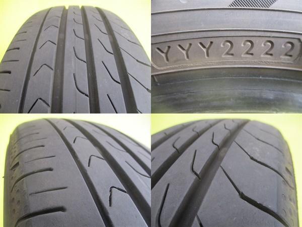 タント ウェイク N-BOX 中古サマータイヤ 2本 155/65R14 ヨコハマ ブルーアース RV03CK 2022年製 残溝約6.0ｍｍ スペーシア_画像7