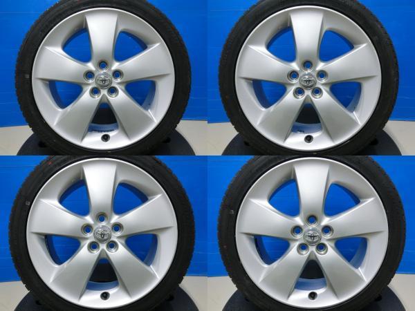 カローラツーリング 流用 プリウス 30系 Sツーリング 純正 17インチ 中古 ホイール + 新品 輸入タイヤ 215/45R17 4本 SET 岡崎_画像2