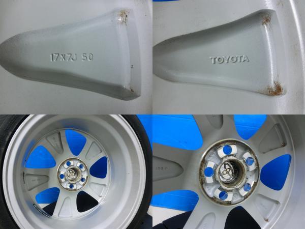 カローラツーリング 流用 プリウス 30系 Sツーリング 純正 17インチ 中古 ホイール + 新品 輸入タイヤ 215/45R17 4本 SET 岡崎_画像4