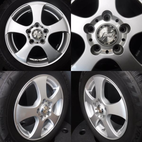 【送料無料】中古スタッドレス 国産 ブリヂストン VRX2 195/65R15 91Q 中古アルミ 15インチ 1560+47 5H 114.3 4本セット ノア ヴォクシー_画像10