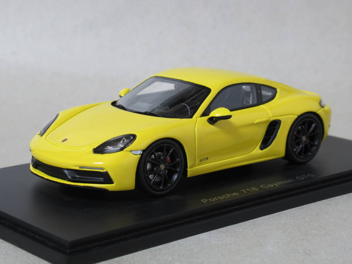 1/43 Porsche 718 Cayman GTS 2018 желтый 