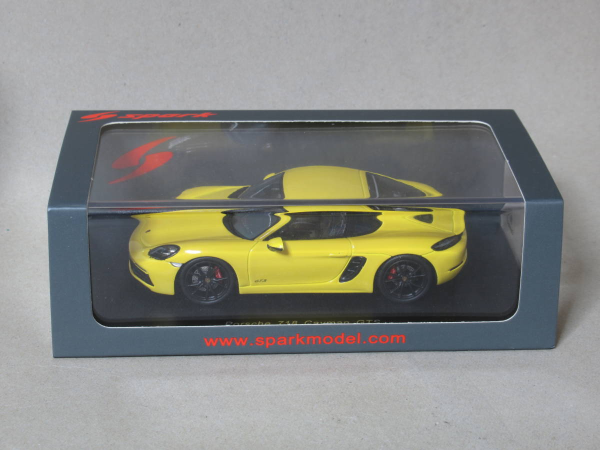 1/43 Porsche 718 Cayman GTS 2018 желтый 