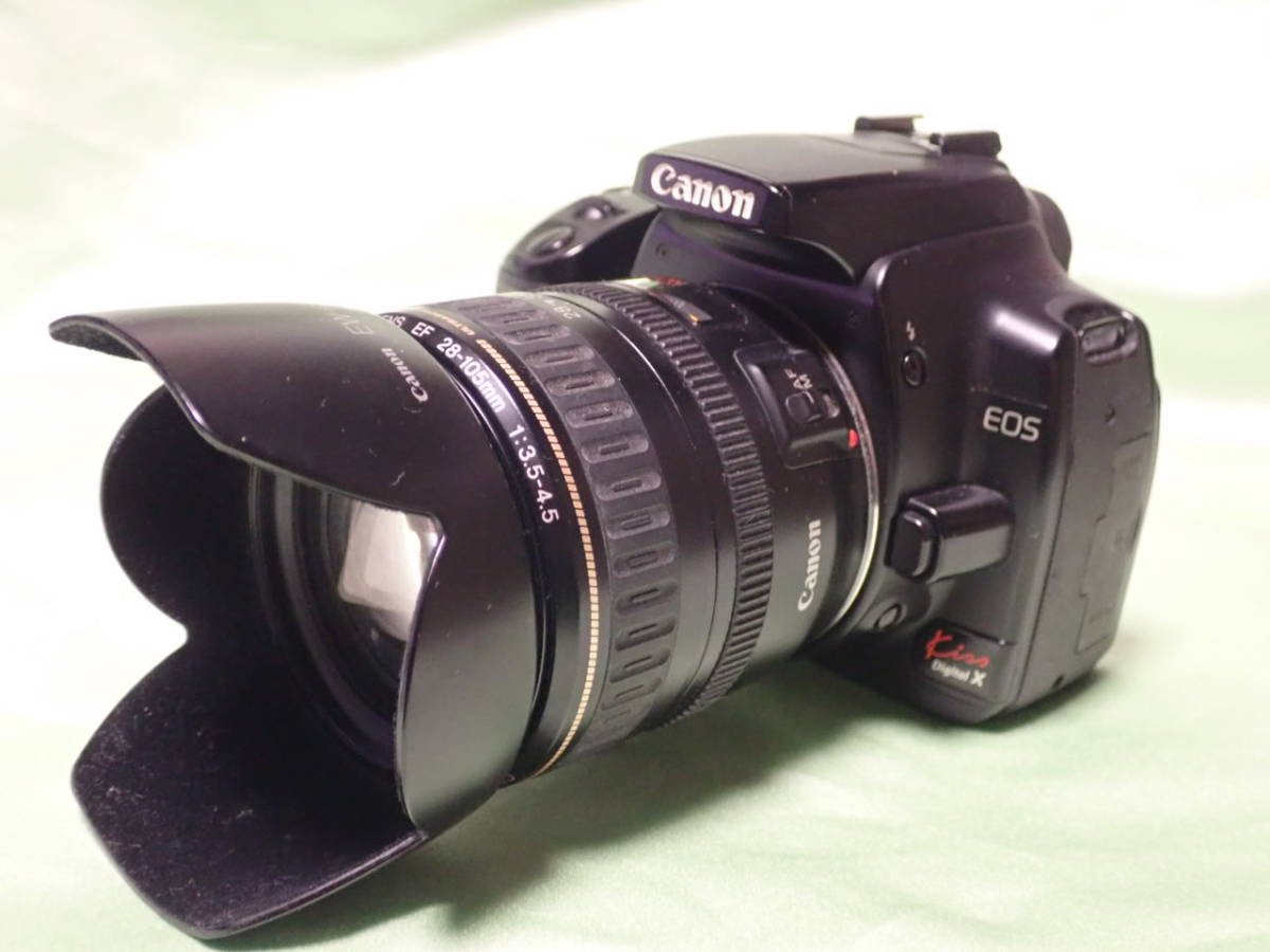 Canon キヤノン　デジタル一眼レフカメラ EOS Kiss Digtal X + EF 28-105mm 1:3.5-4.5_画像1