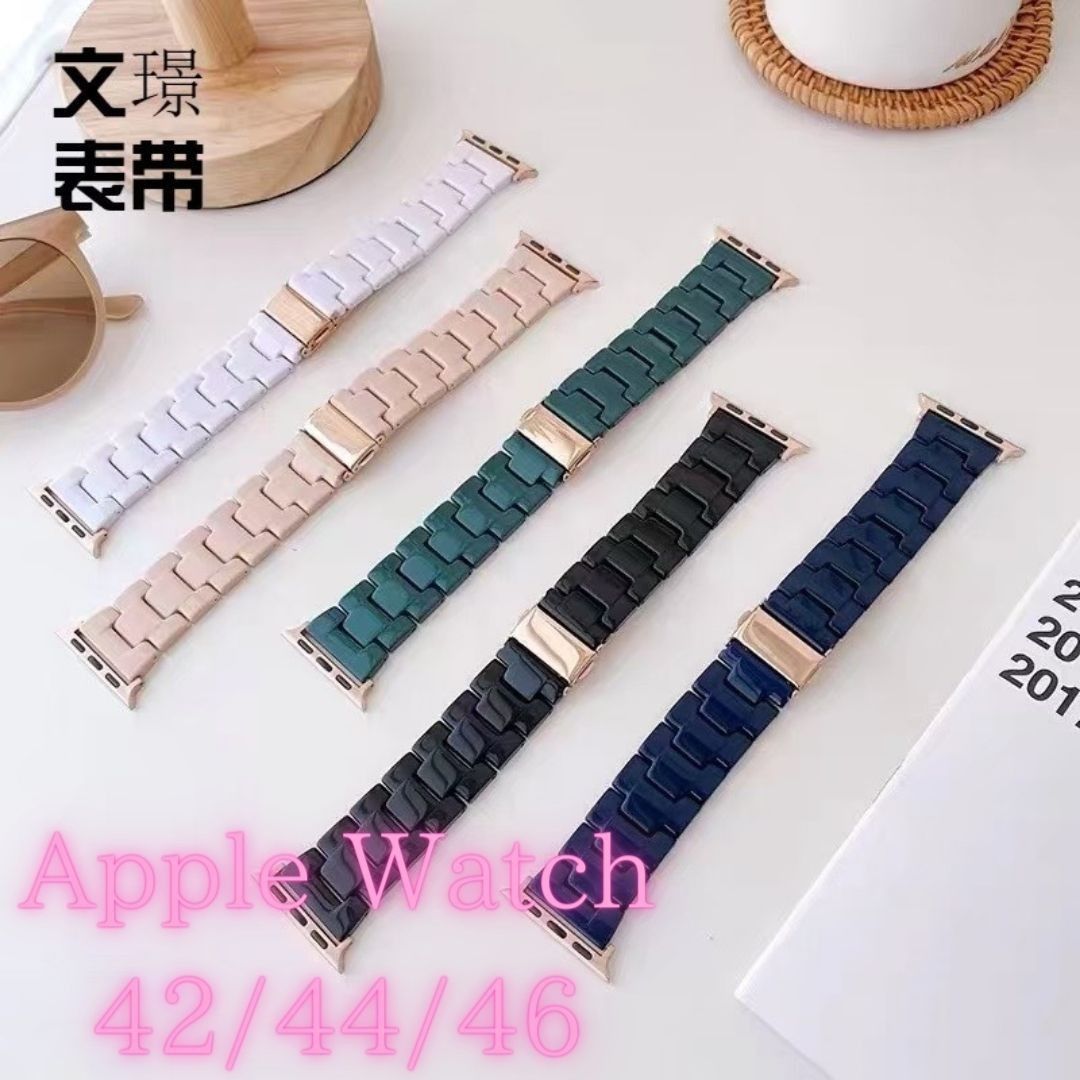 時計　アップルウォッチベルト Apple watch 黒42 44 46 韓国 