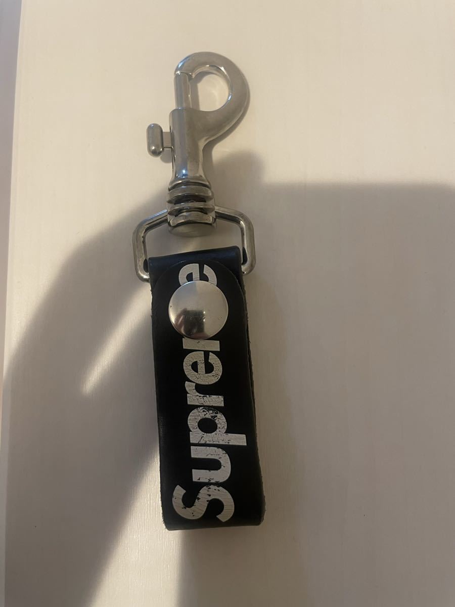 Supreme Leather Key Loop レザーキーループ BLACK_画像1