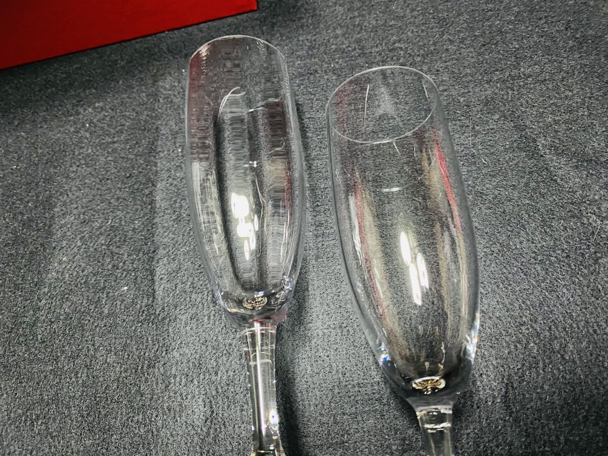 BACCRAT baccarat バカラ ワイングラス 2脚セット ロックグラス シャンパングラス クリスタルガラス オールドファッション 形違い_画像3