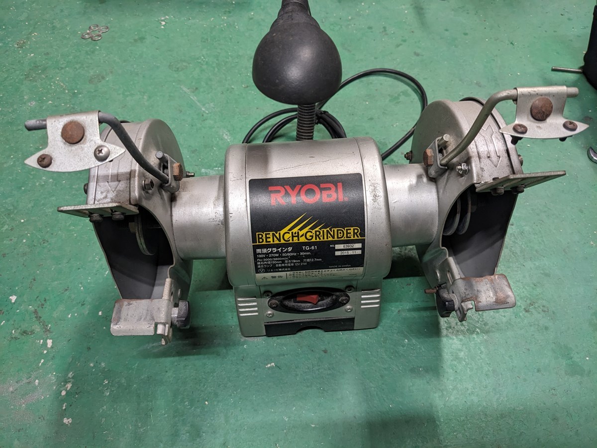 RYOBI Ryobi both head grinder TG-61 operation verification settled secondhand goods 