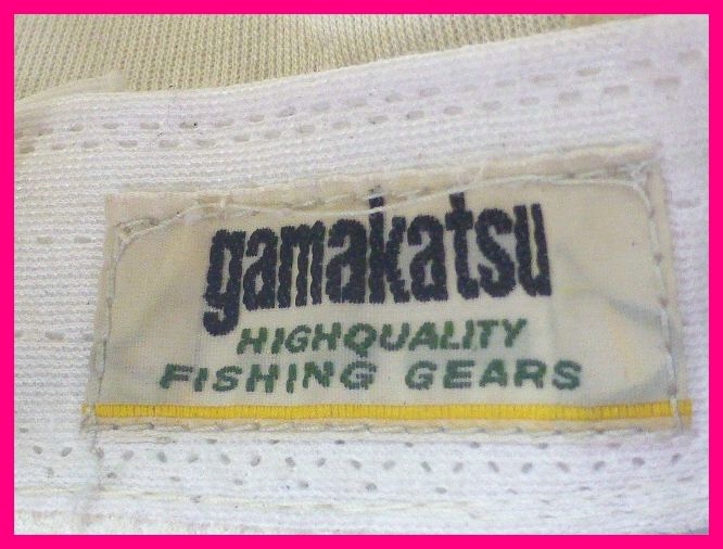 GAMAKATSUガマカツ・キャップ　後ベルト調整OK　少し大きめなのでメンズL程度かと思います　訳あり　がまかつ野球帽子/フィッシング釣り_画像10