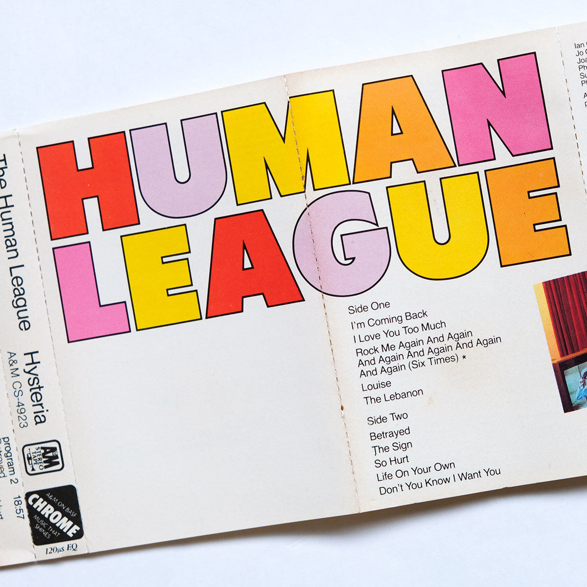 《高音質クロームテープ仕様/US版カセットテープ》Human League●Hysteria●ヒューマン リーグ_画像7